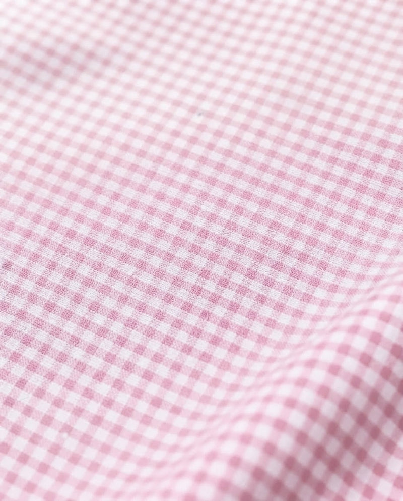 PINK CHECKERED SHORTS