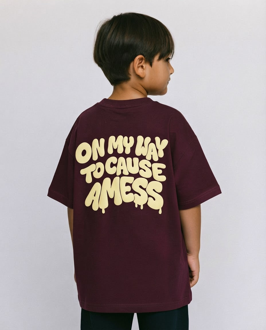 OMW TO CAUSE A MESS T-SHIRT