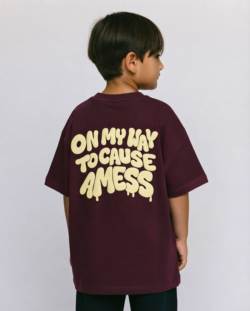 OMW TO CAUSE A MESS T-SHIRT