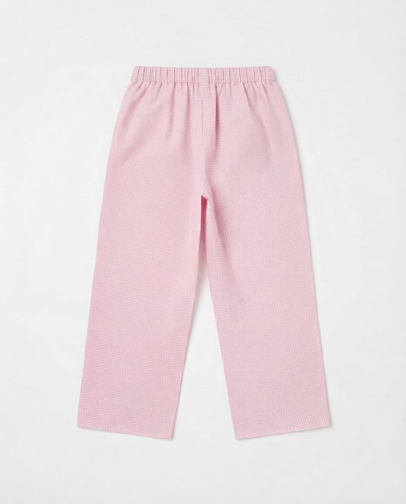 PINK CHECKERED PANTS