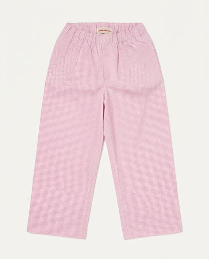 PINK CHECKERED PANTS