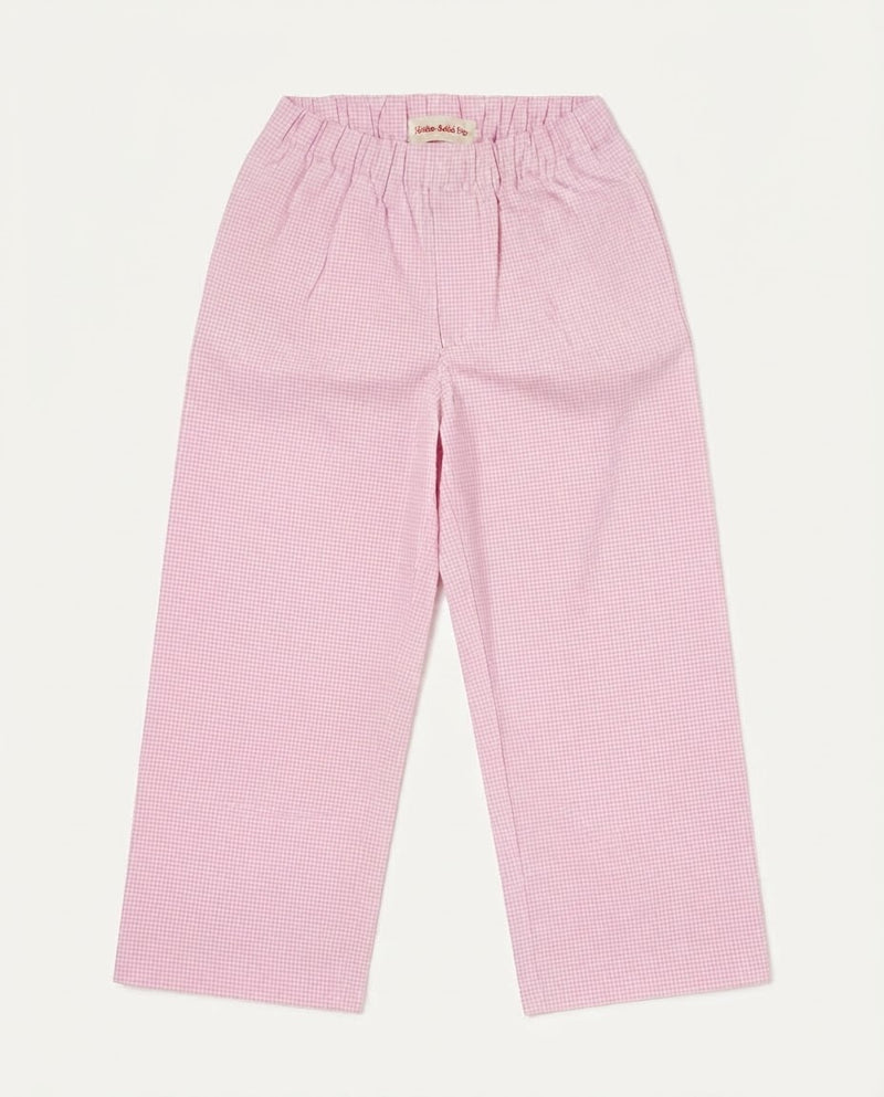 PINK CHECKERED PANTS