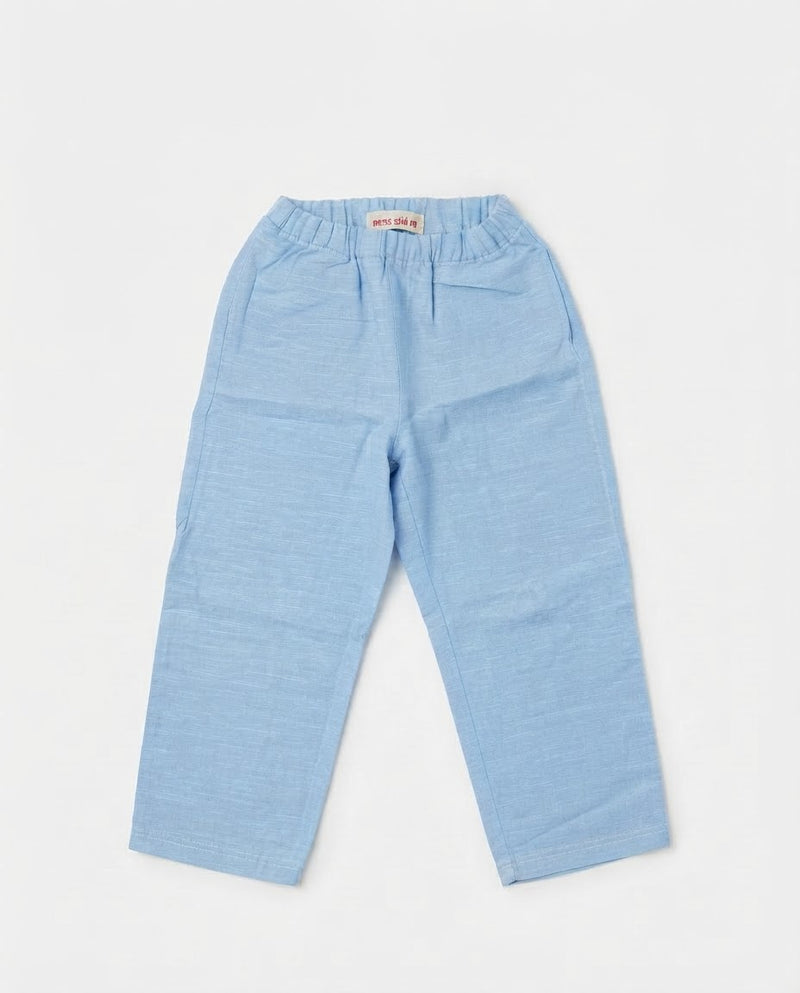 BLUE LINEN PANTS