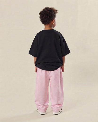 PINK CHECKERED PANTS