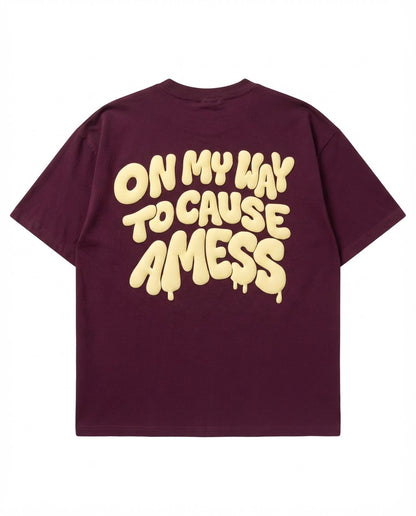 OMW TO CAUSE A MESS T-SHIRT